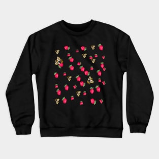 Bee themed gifts for women, men and kids. Strawberry pattern pack set Save the  bees Crewneck Sweatshirt